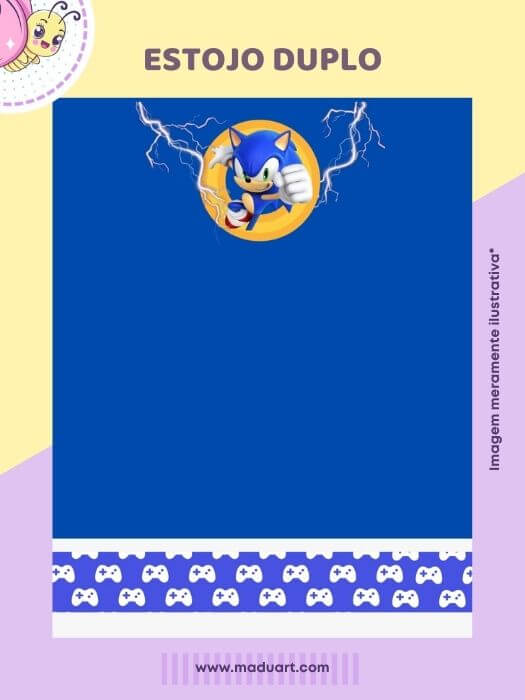 Recorte Sublimado - Sonic