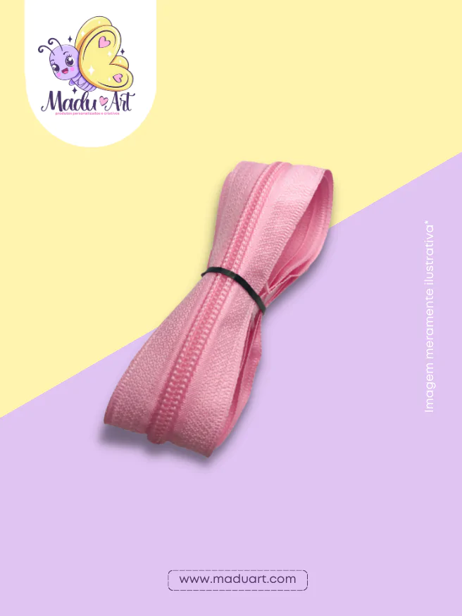 Ziper nº5 - Rosa Bebê