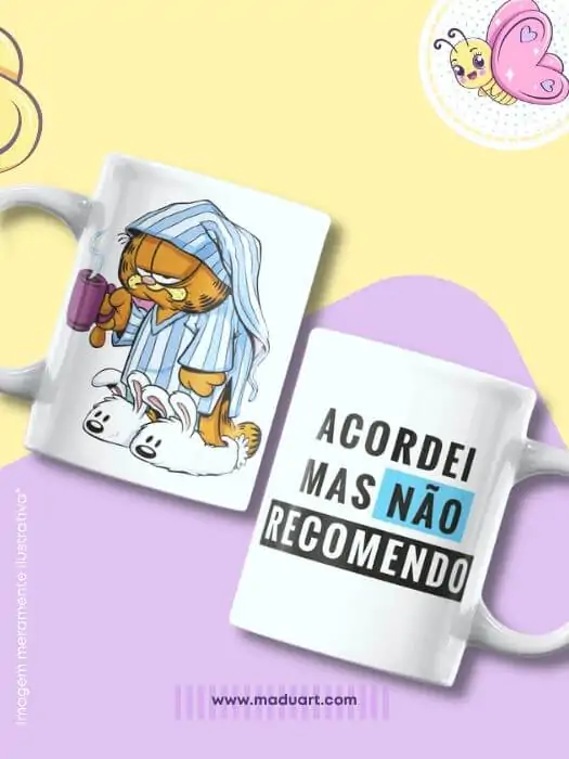 Caneca - Acordei mas não recomendo