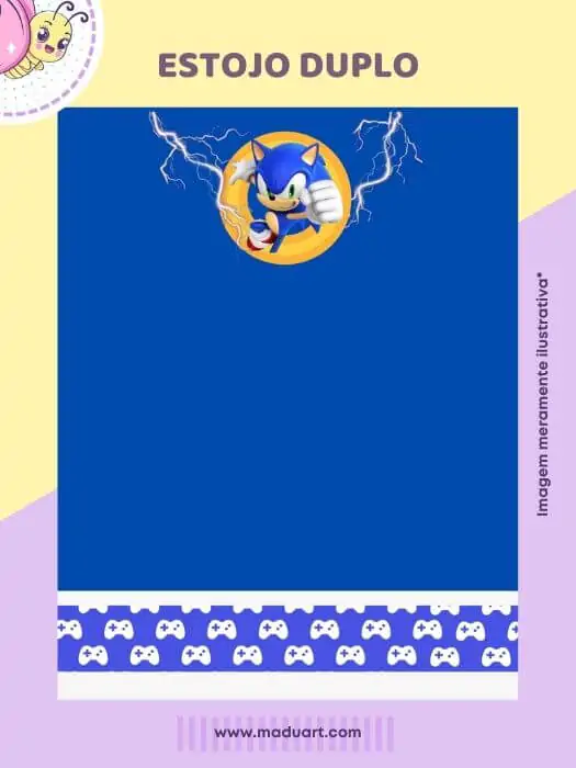 Recorte Sublimado - Sonic