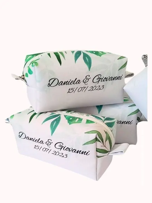 Necessaire box folhas