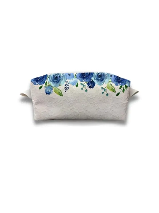 Necessaire box Floral azul