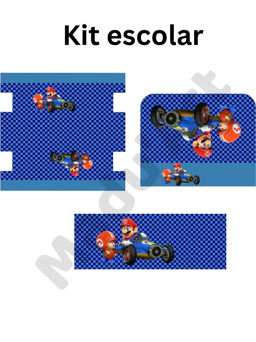 Recorte Sublimado Kit escolar