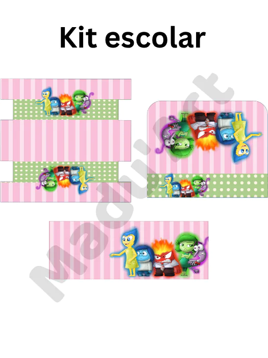 Recorte Sublimado Kit escolar